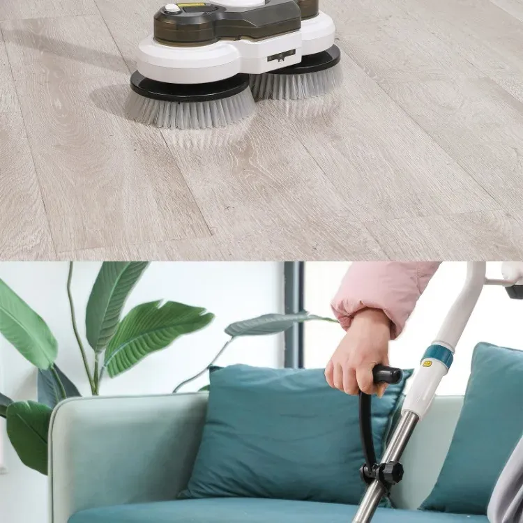 Heimerdinger Electric Spin Mop with Smart Display and LED Light