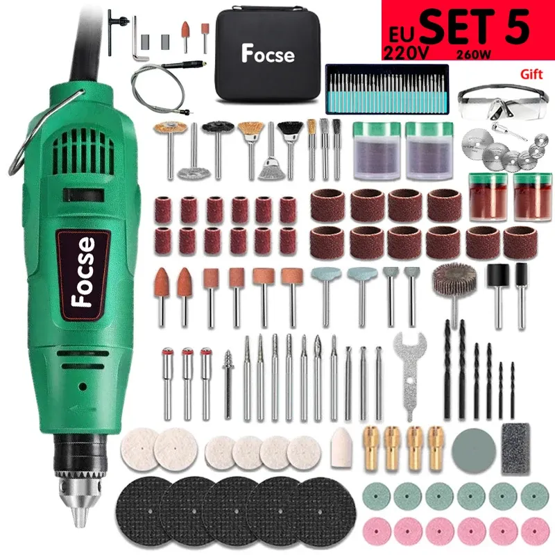 FOCSE 230W Variable-Speed Rotary Engraver Mini Drill