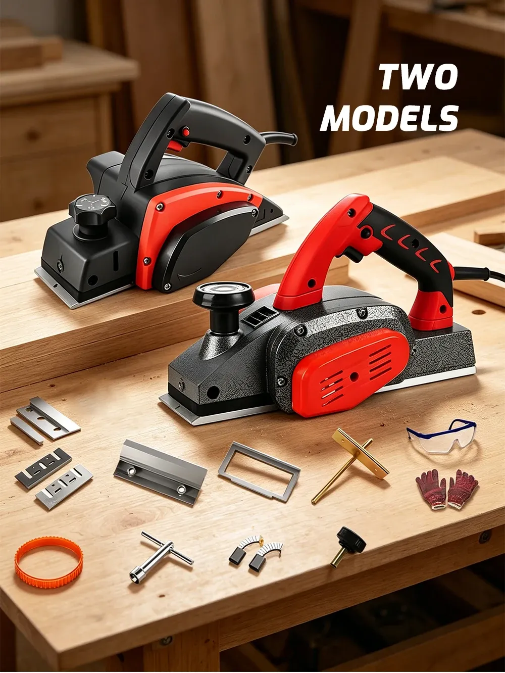 220V 2000W Handheld Wood Planer for DIY Smoothing