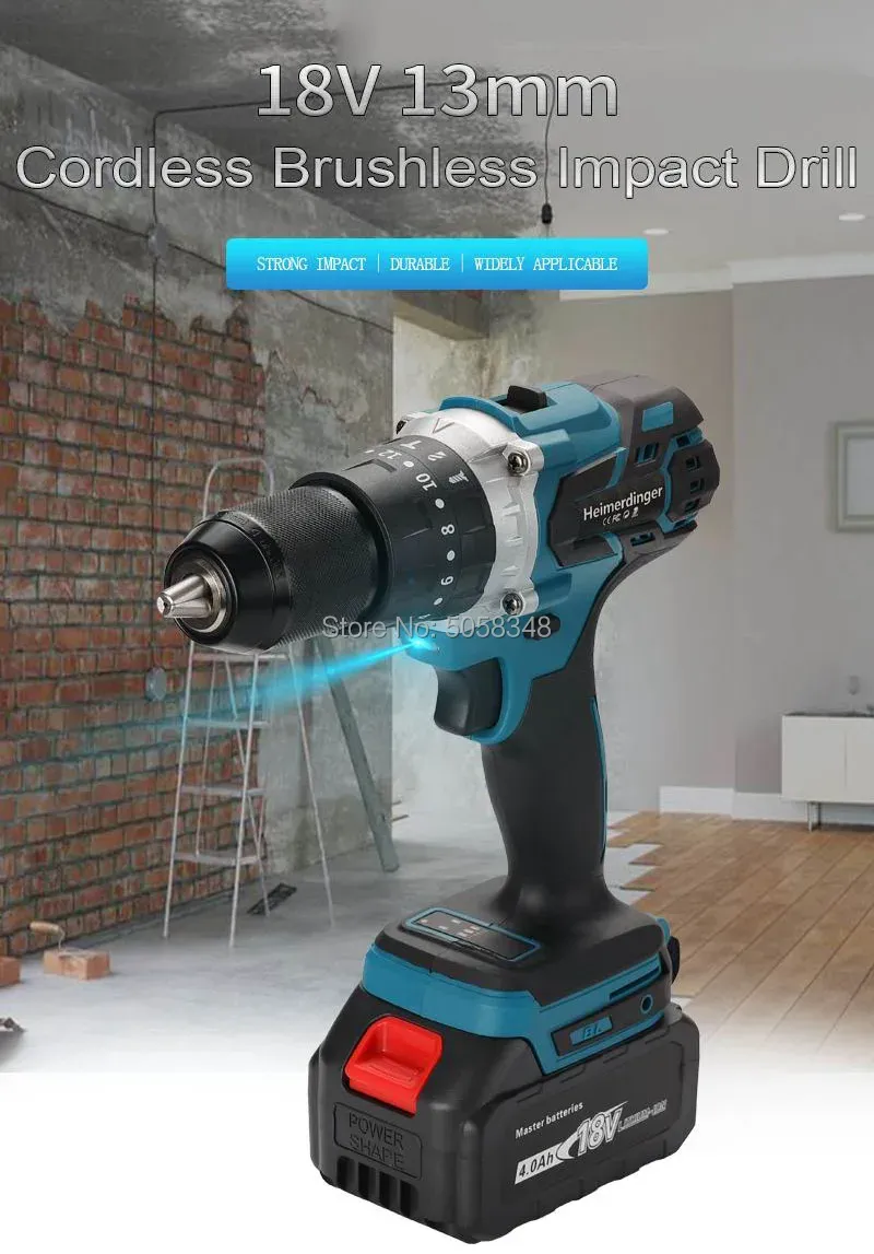 Heimerdinger LB176 18V Brushless 13mm Impact Drill Body