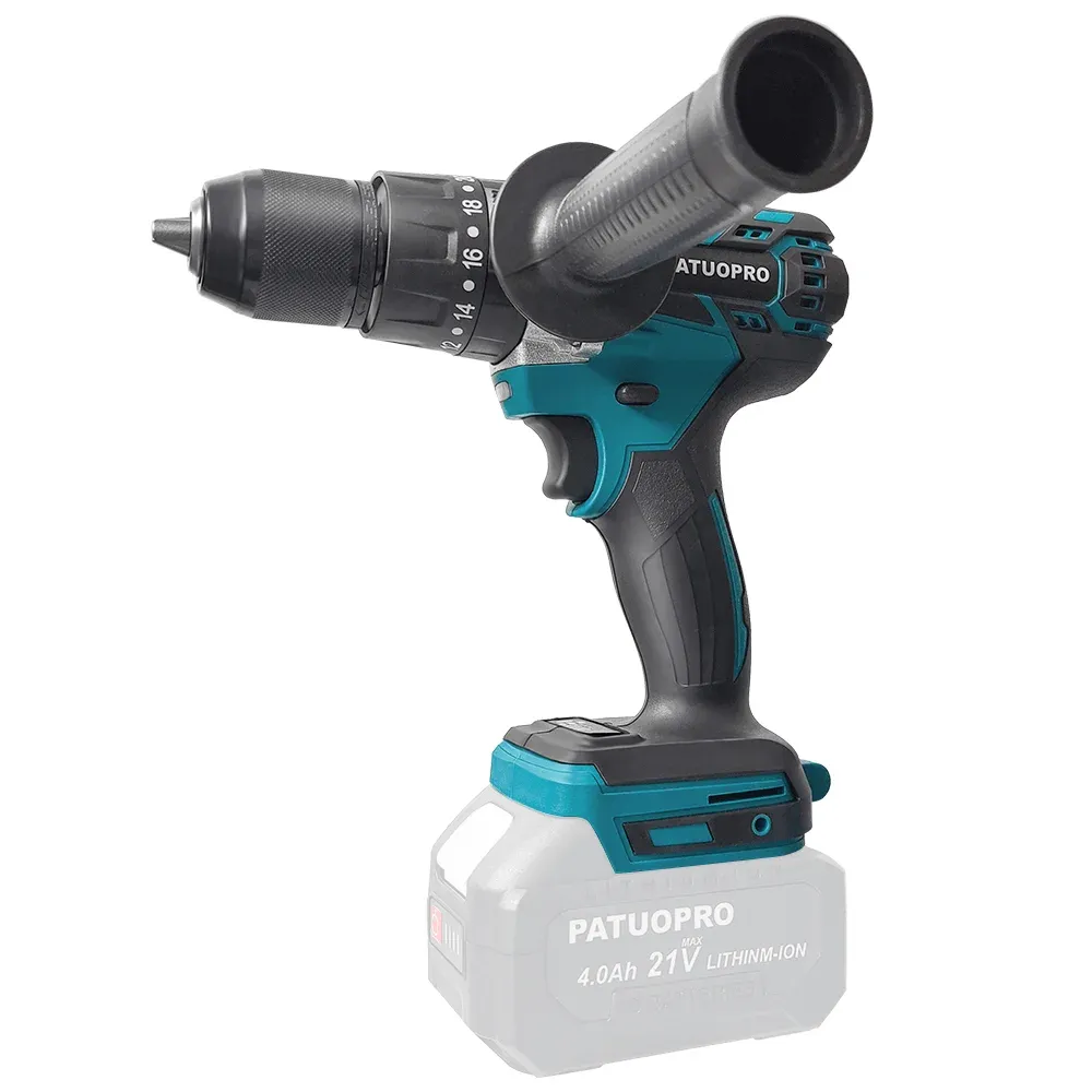Makita-Compatible 13mm Brushless Impact Drill Body, 80N.m