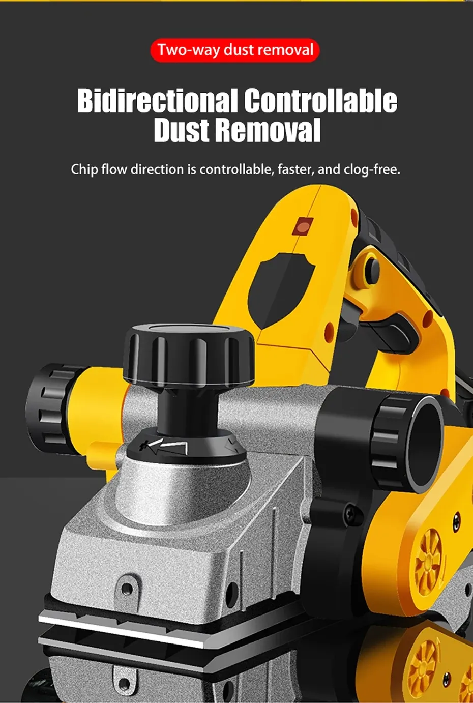 220V Portable Desktop Wood Planer for Home Workshops