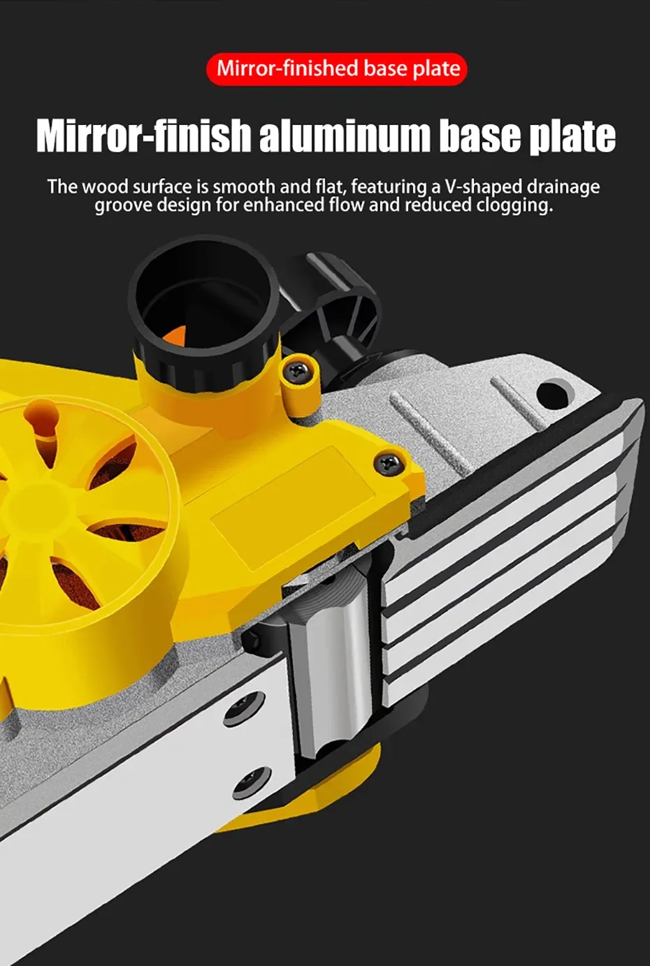 220V Portable Desktop Wood Planer for Home Workshops