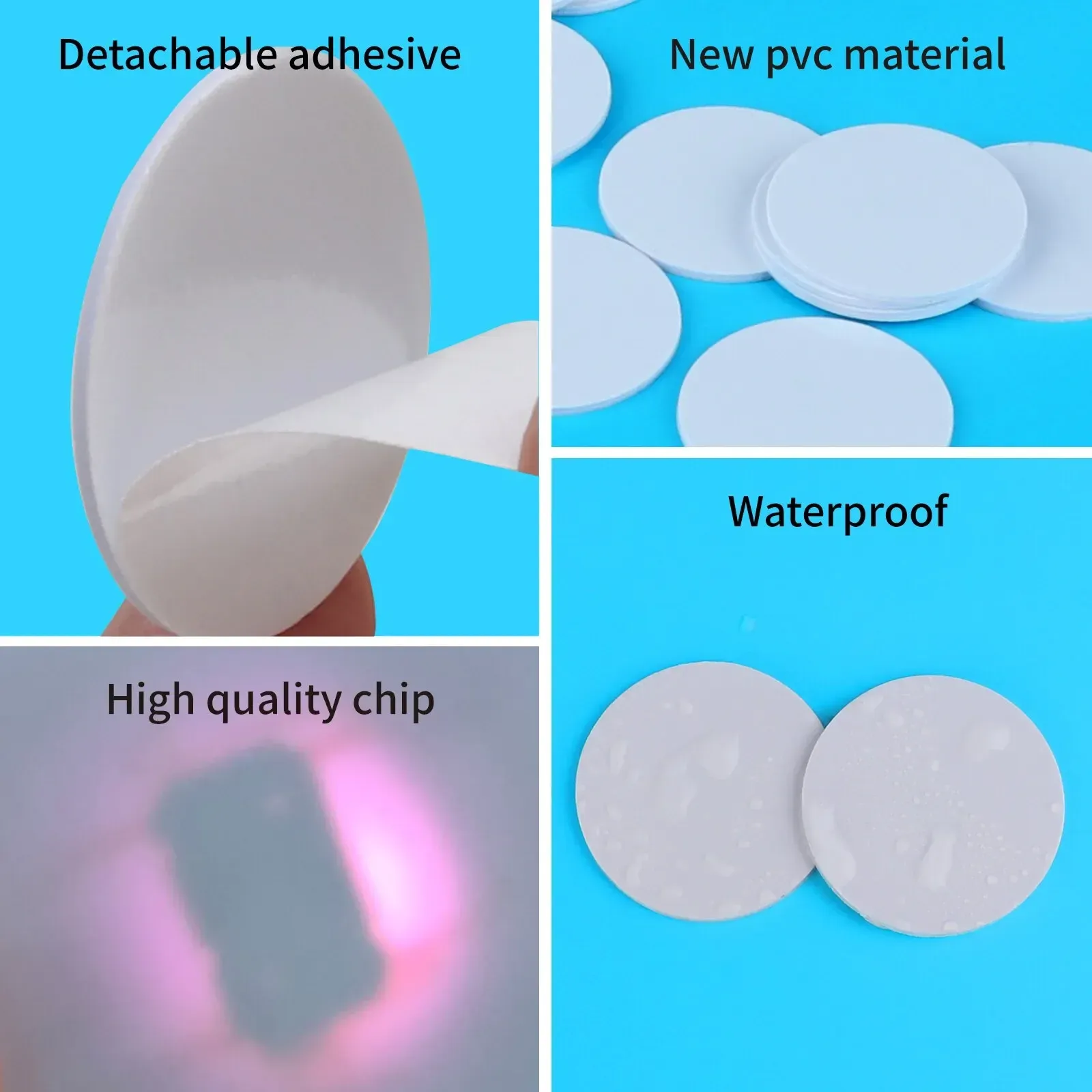 NTAG215 Adhesive NFC Coin Tags, 25mm