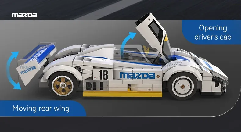 CaDA C42 1:24 Drift Racing Car Building Blocks Set