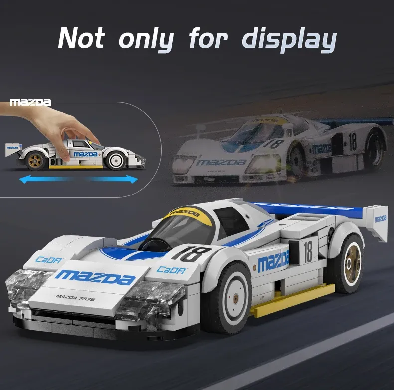 CaDA C42 1:24 Drift Racing Car Building Blocks Set