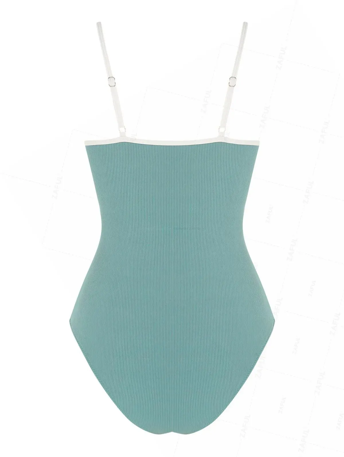 ZAFUL Ribbed Cut-Out One-Piece Swimsuit
