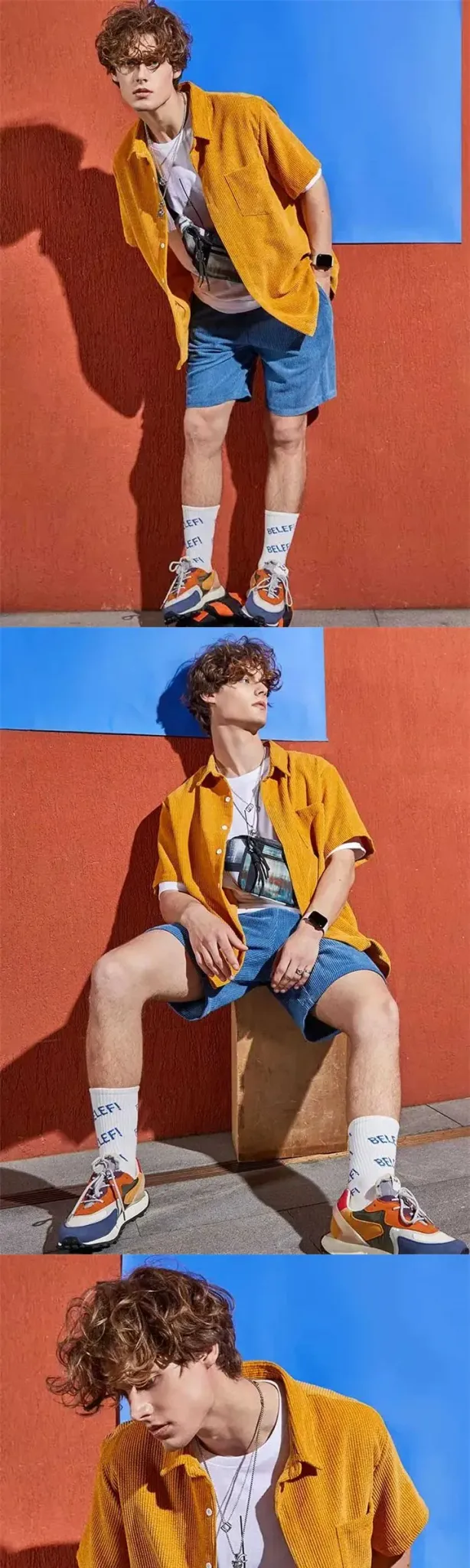 ZAFUL Wide-Fit PU Leather Short Sleeve Shirt