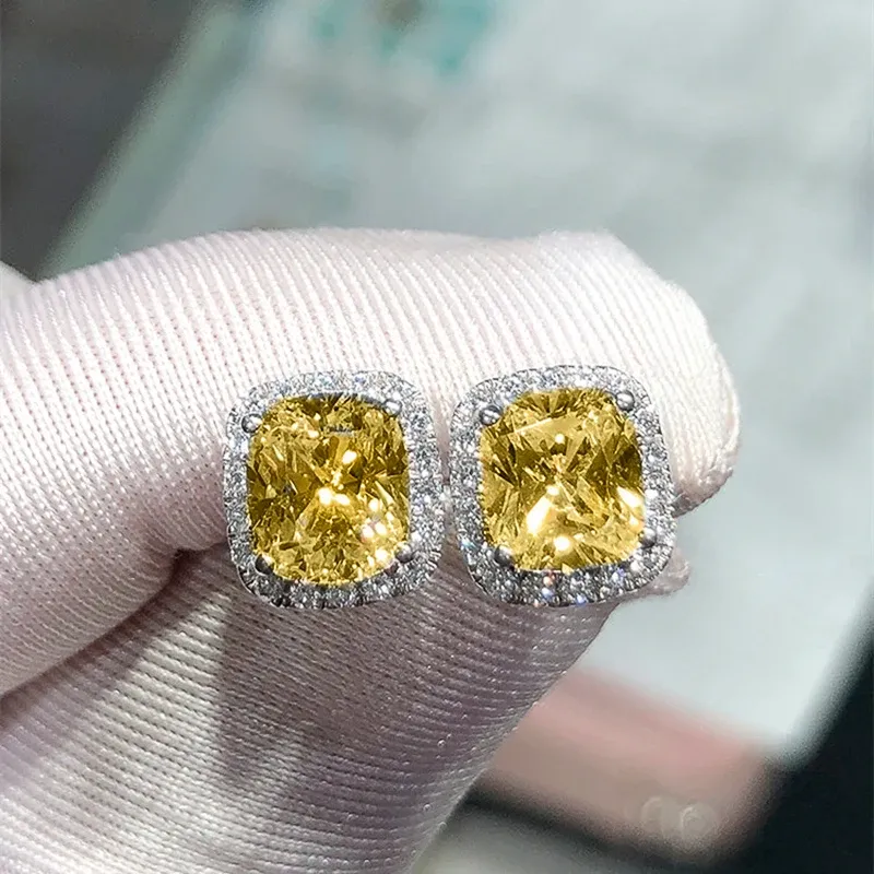 Huitan Trio-Tone CZ Stud Earrings