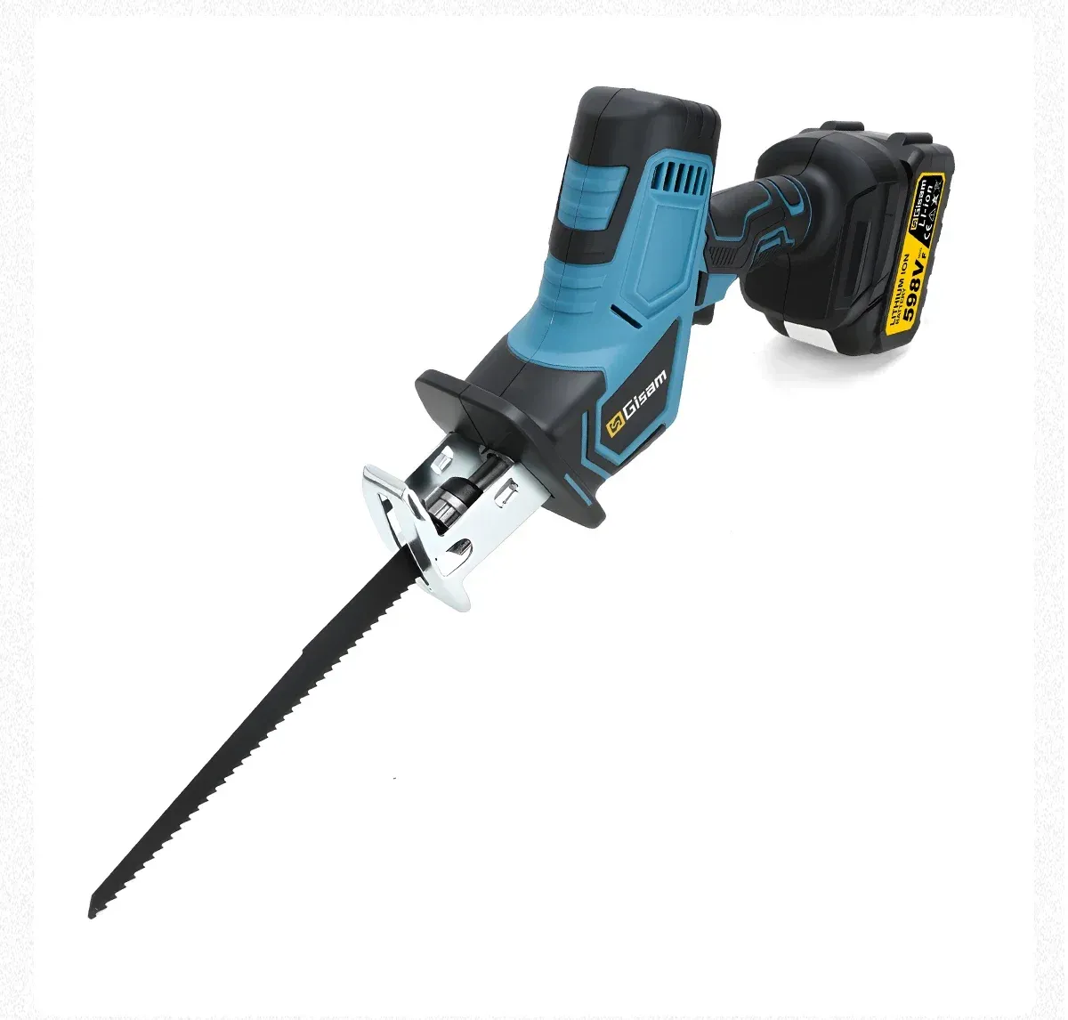 Gisam 18V Brushless Cordless Reciprocating Saw for Fast Multi-Material Cutting
