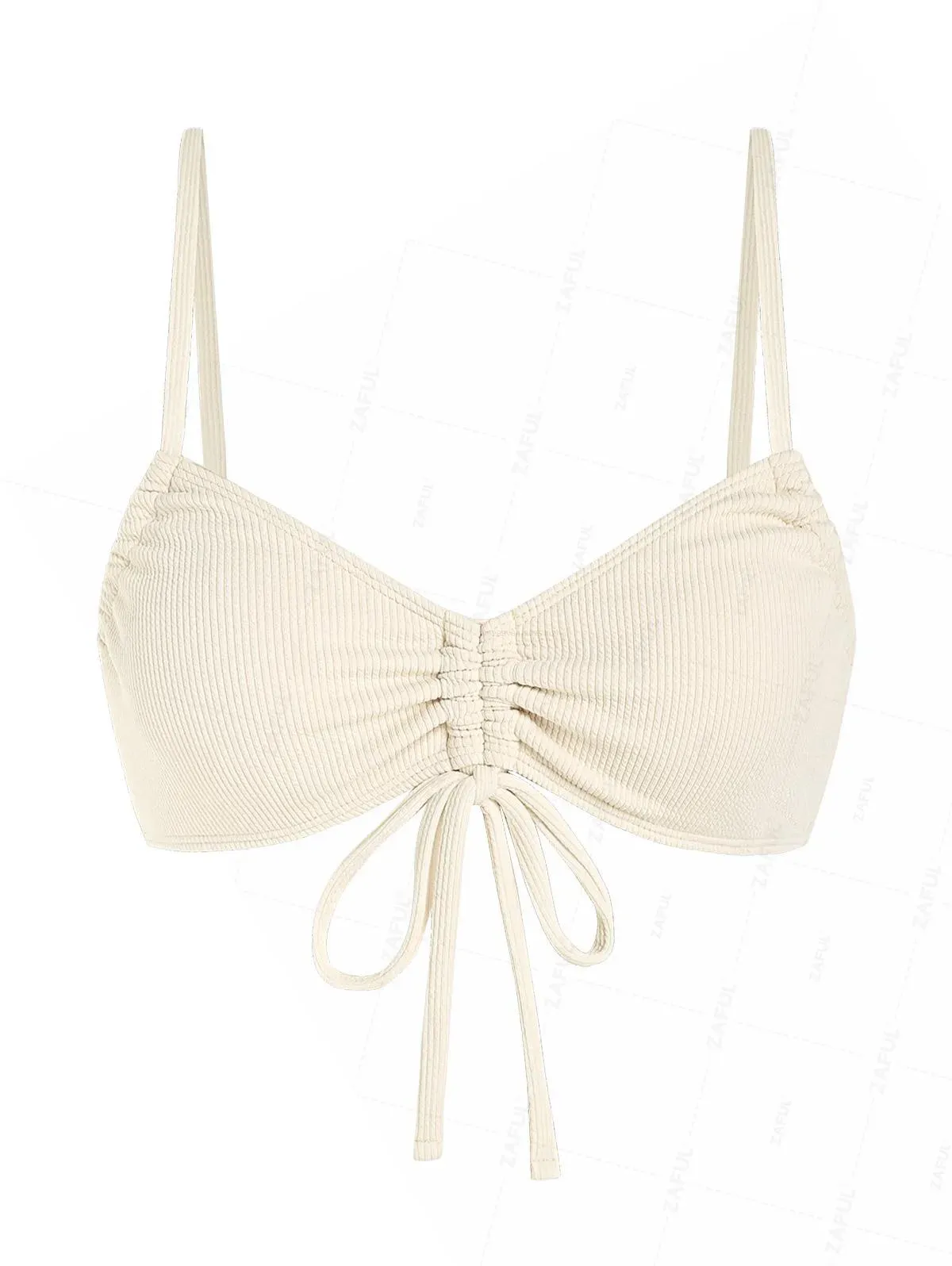 ZAFUL Textured Cut-Out Side Bikini Set with Cool-Touch Lining