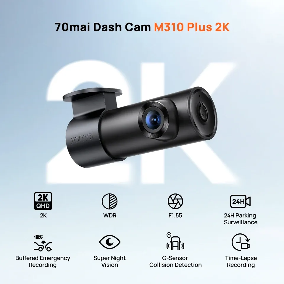 70mai M310 Plus 2K Smart Voice Dash Cam