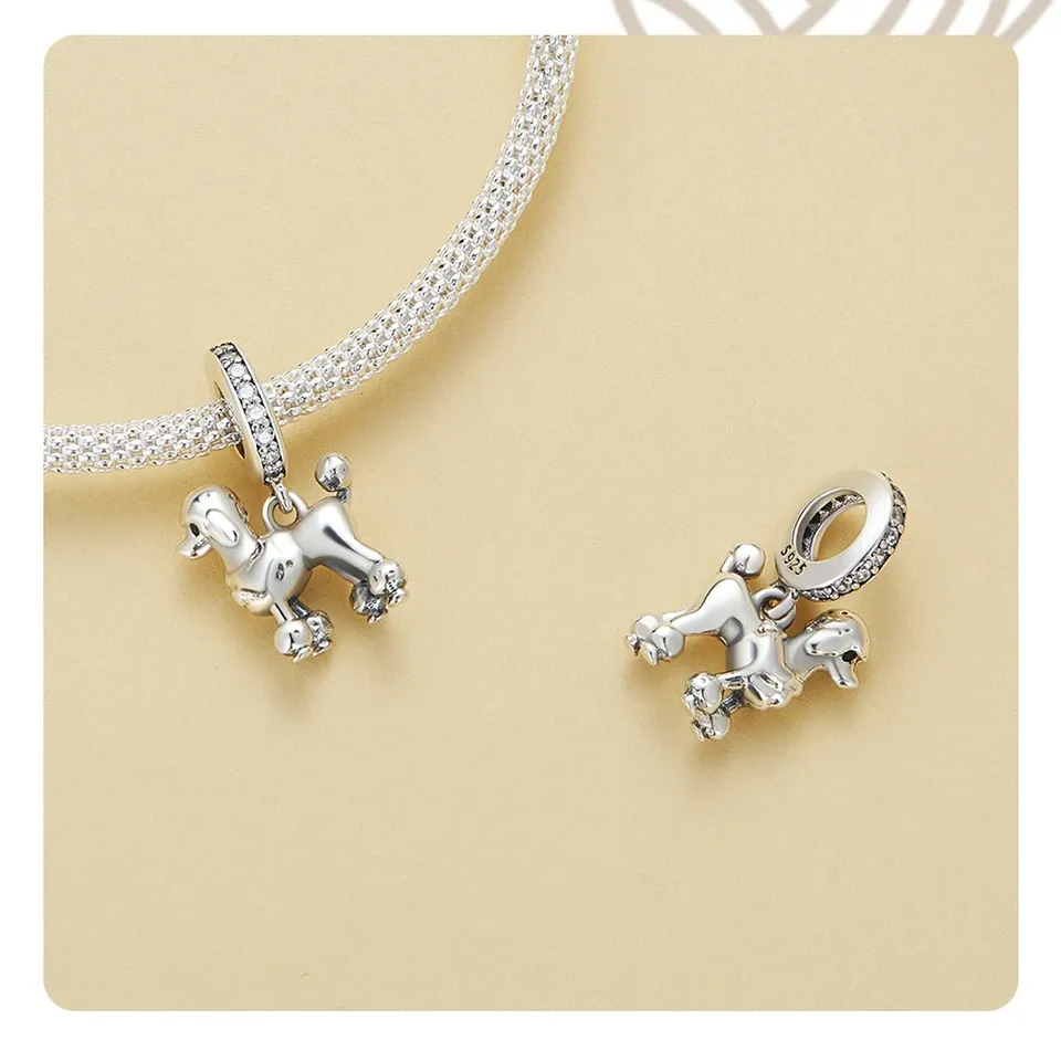WOSTU Dalmatian 925 Silver Charm Pendant