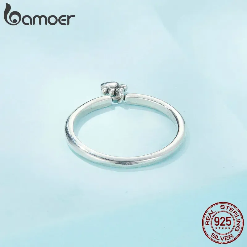 Bamoer 925 Sterling Silver Paw Ring