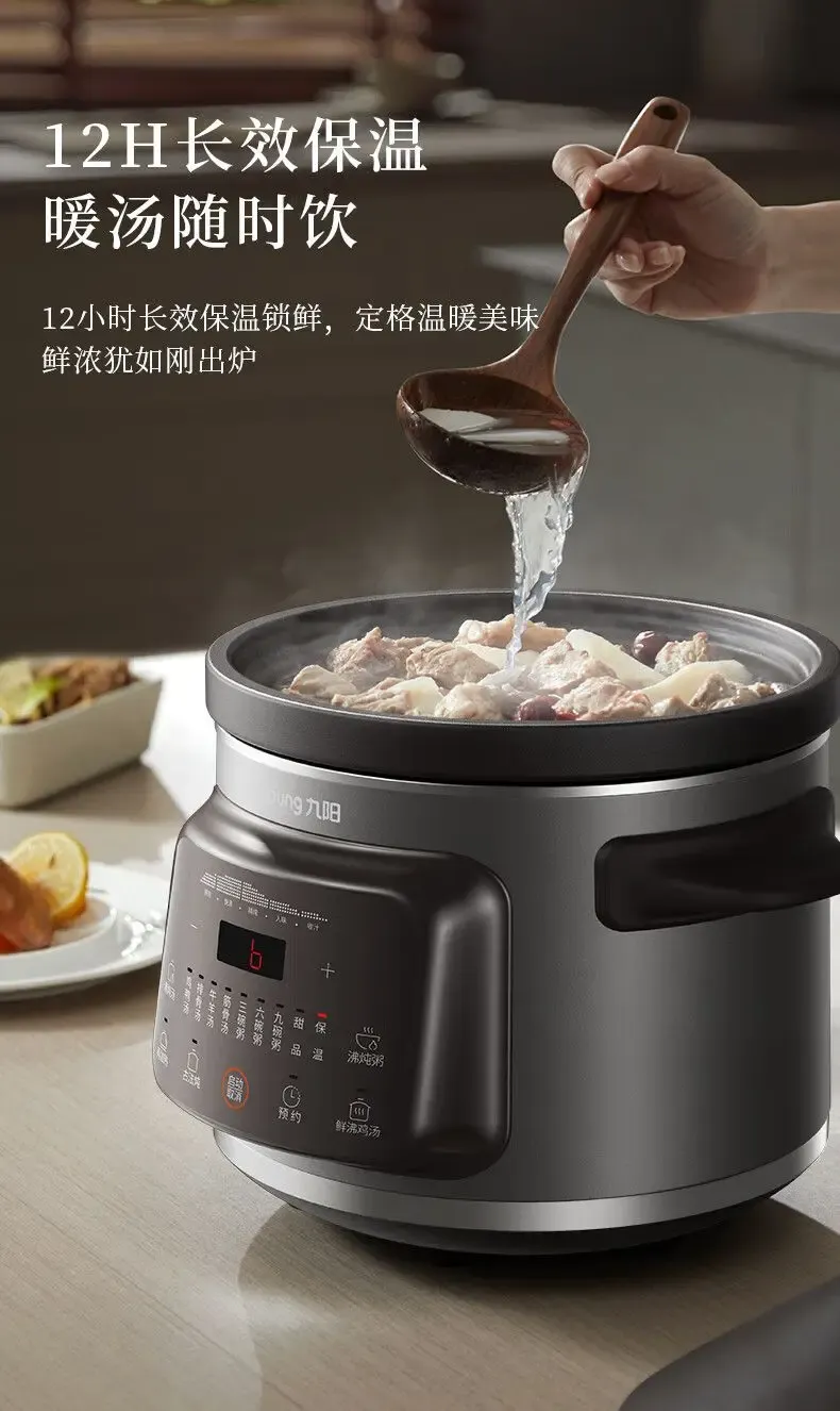 Joyoung 4L Purple Sand Electric Stew Pot