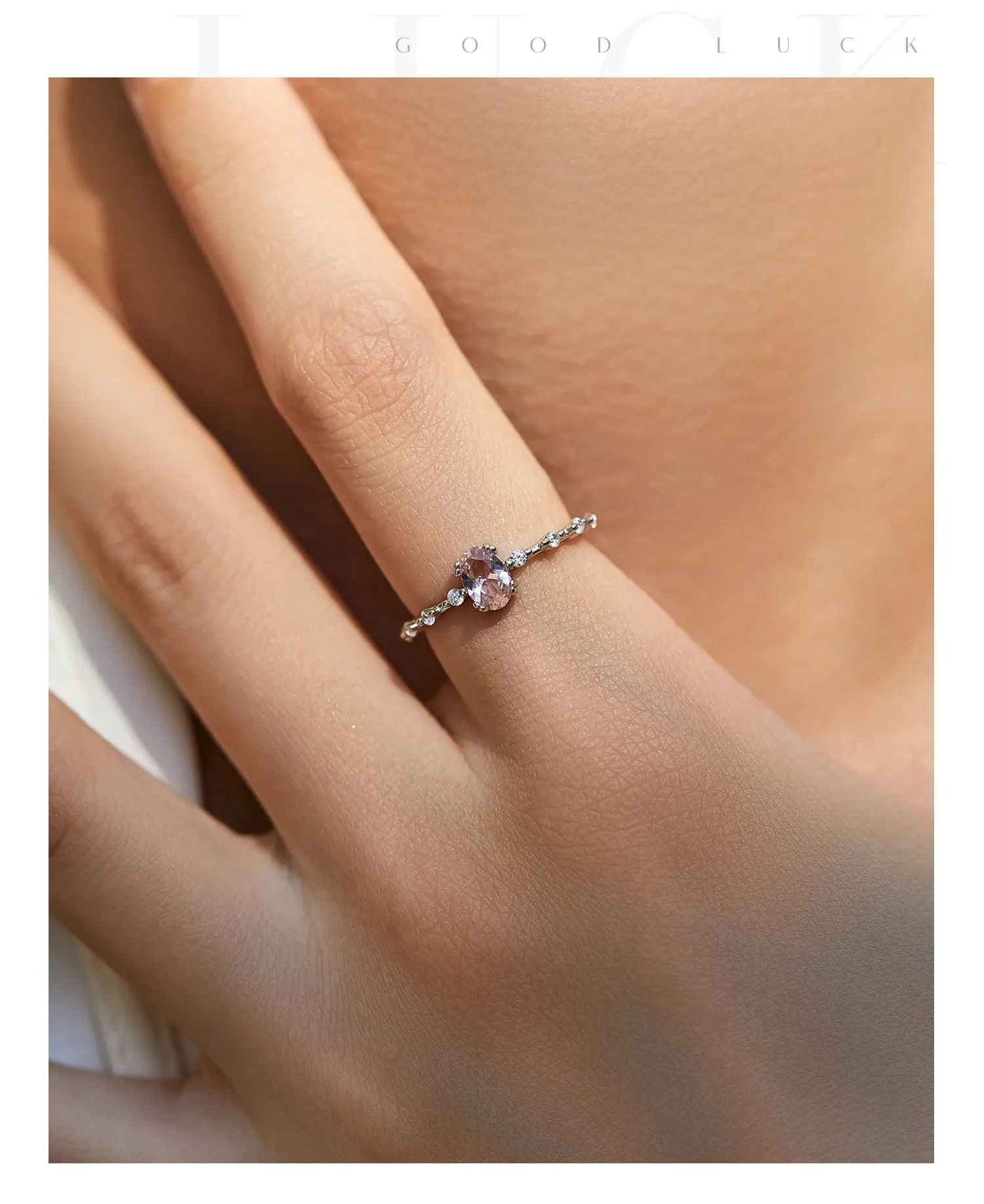MODIAN 925 Sterling Silver Opal and CZ Eternity Stack Ring