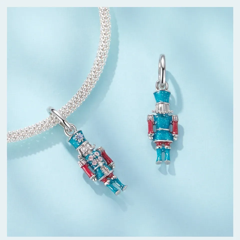 Bamoer 925 Sterling Silver Nutcracker Firefly Charm Bead