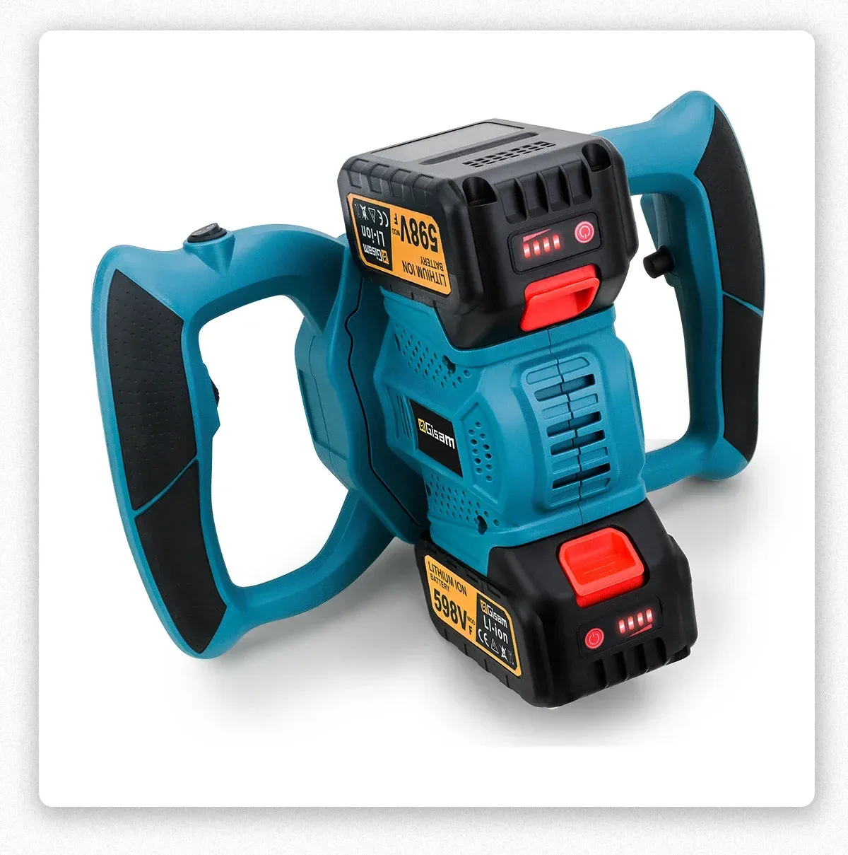 Gisam 40V Cordless Concrete Mixer for Makita 18V Batteries