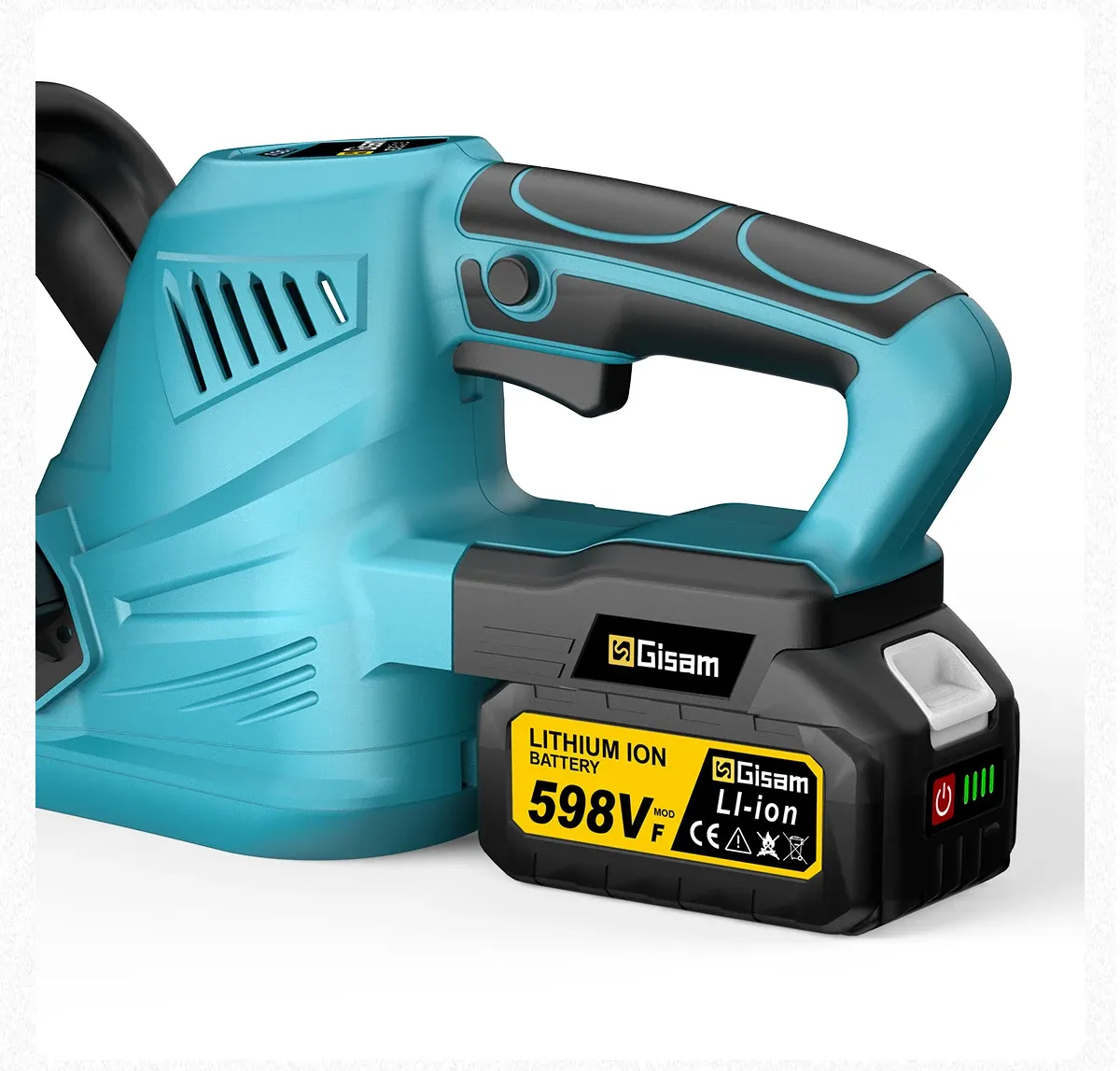 Gisam Cordless Brushless Hedge Trimmer for Makita 18V Batteries