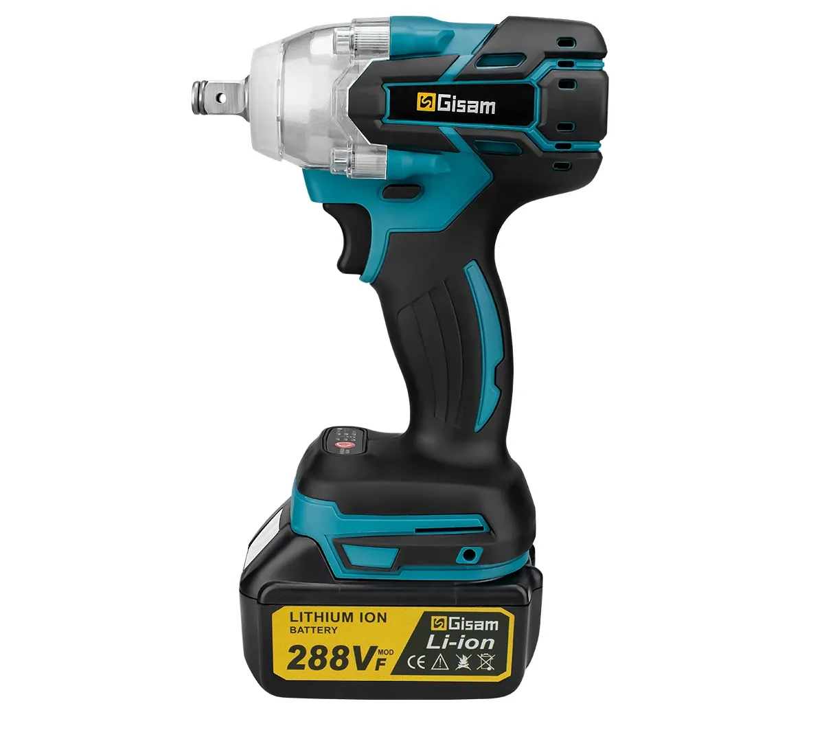 Gisam 520Nm Brushless Cordless Impact Wrench for Makita 18V