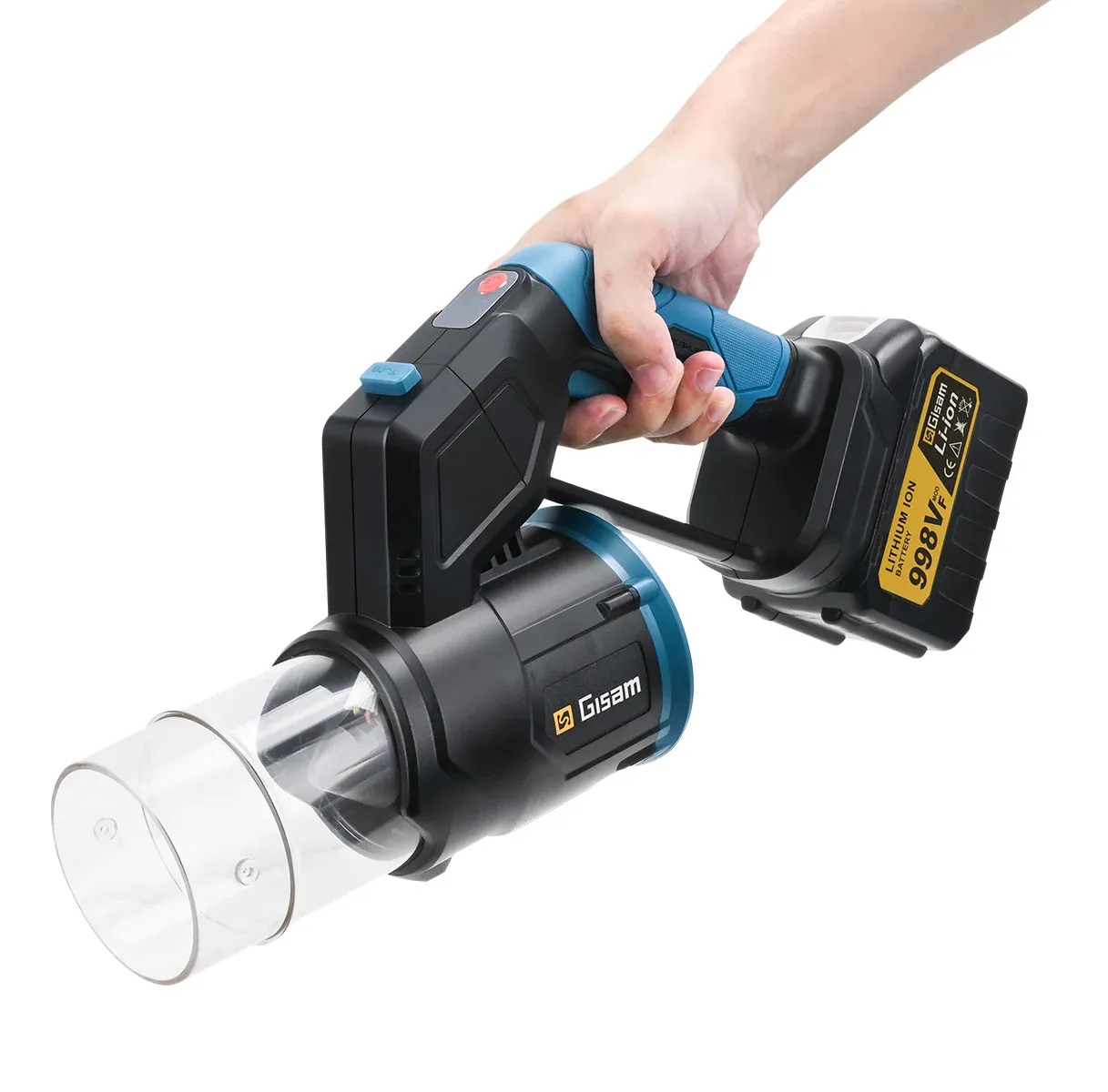 Gisam 35,000RPM Brushless 2-in-1 Turbo Air Blower for Makita 18V Batteries