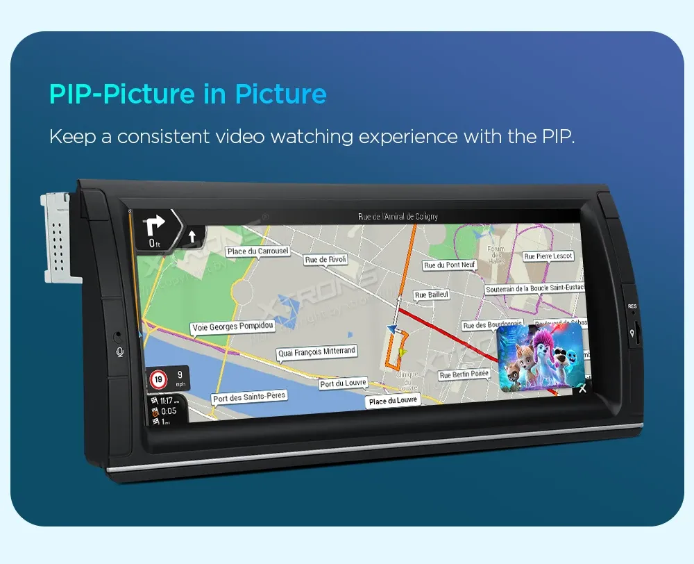 XTRONS 10.25-Inch Android 14 BMW Car Stereo with 4G and DSP