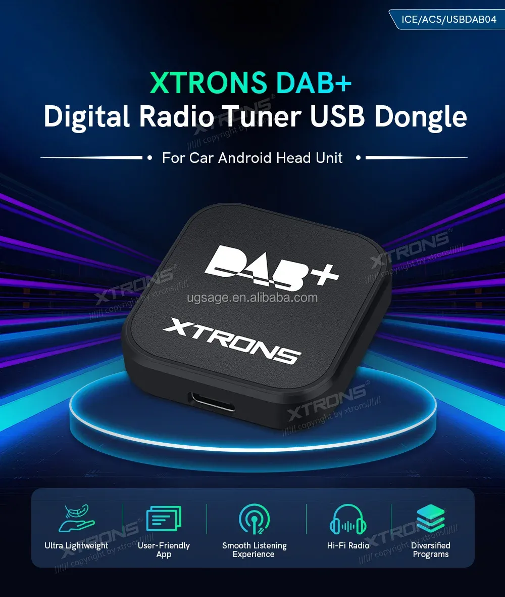 XTRONS USBDAB04 USB DAB+ Tuner for Android Car Stereos