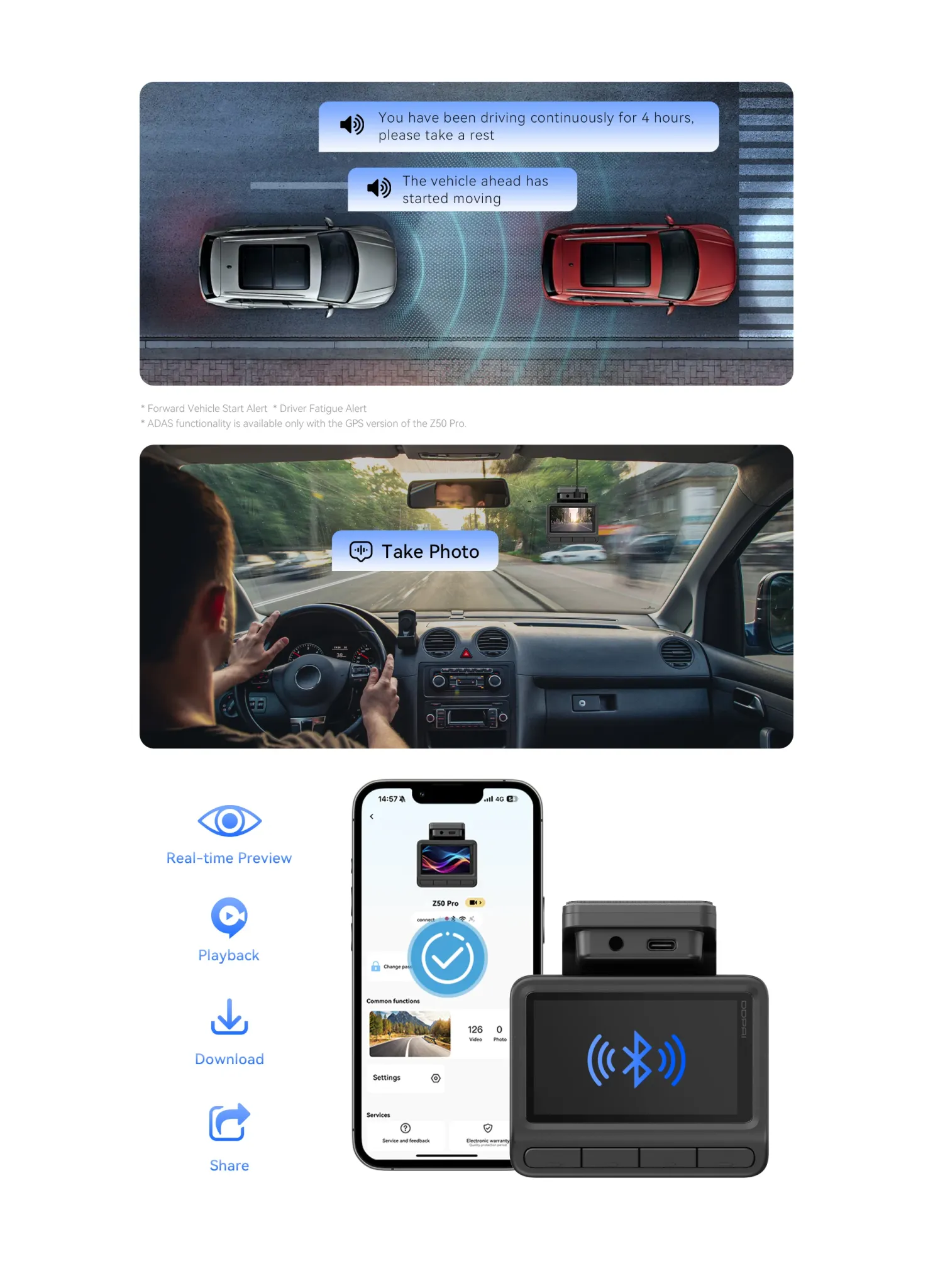 DDPAI Z50 Pro 4K Dual Dash Cam