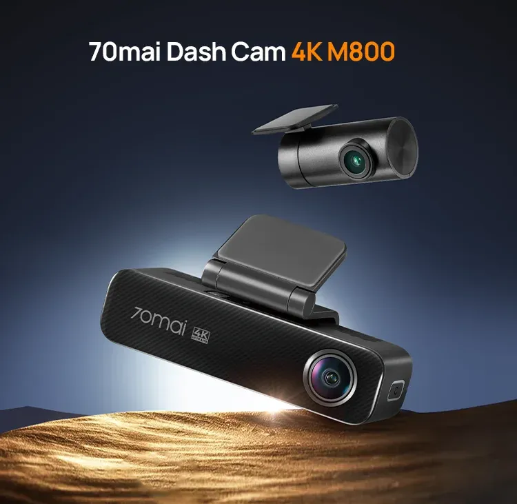 70mai M800 4K GPS Dash Cam with Built-In 128GB eMMC