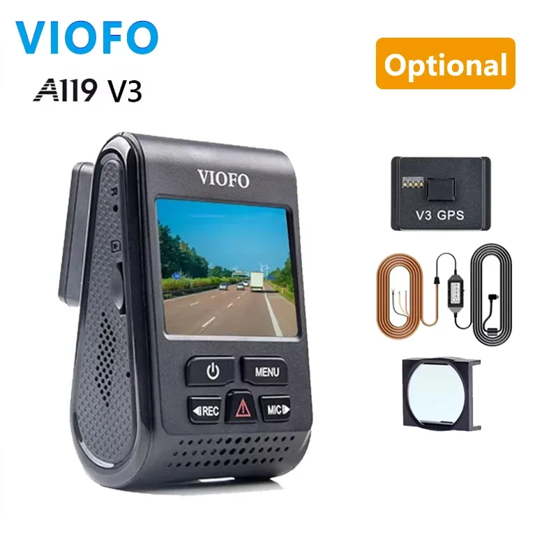 VIOFO A119 V3 2K Quad HD Front Dash Cam with Parking Mode