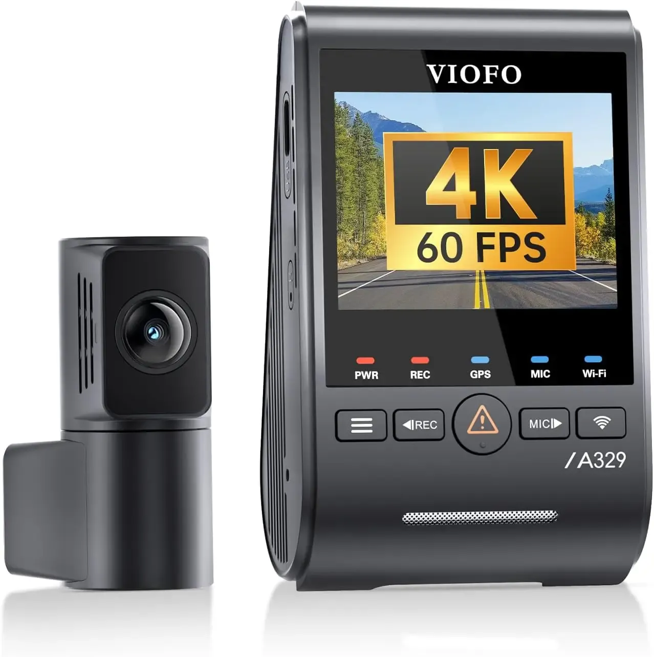 VIOFO A329S 2CH 4K 60FPS Dash Cam with STARVIS 2 and SSD Support