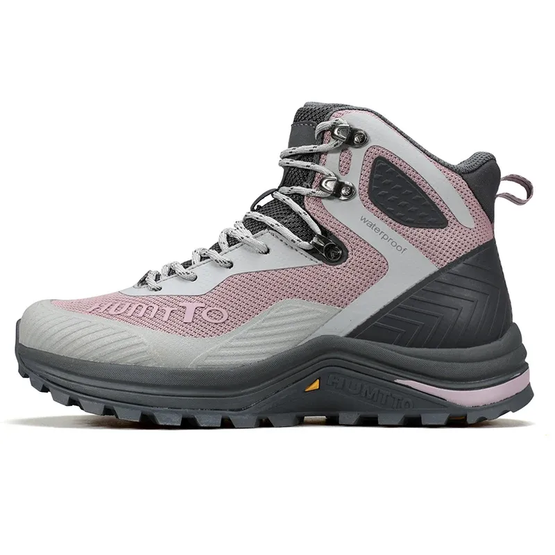 HUMTTO Waterproof Leather Tactical Hiking Ankle Boots