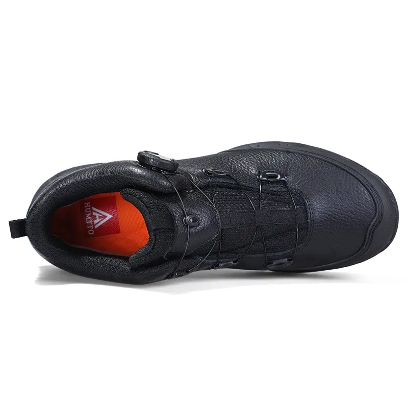 HUMTTO Waterproof Leather Hiking Ankle Boots for Men