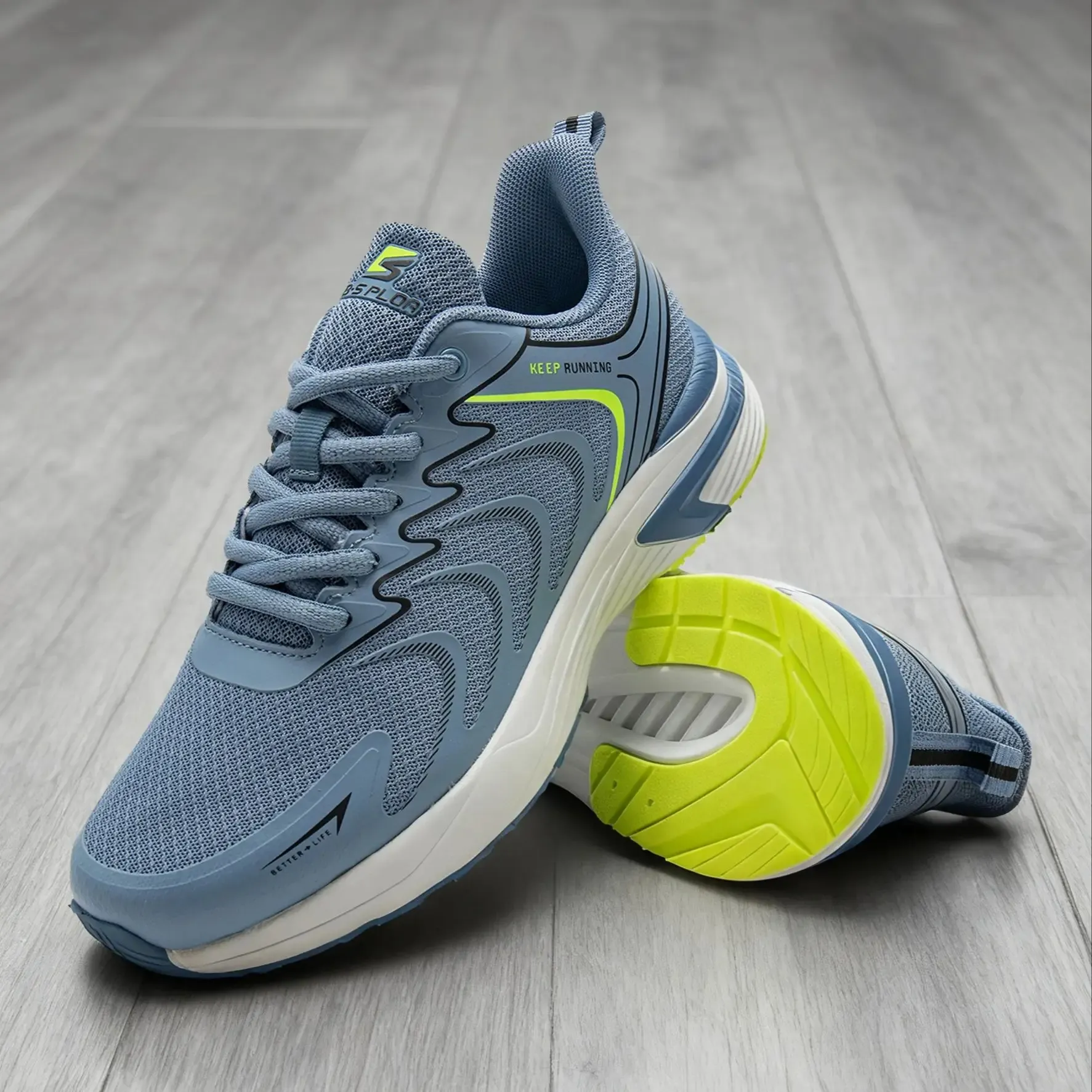Baasploa J3102 Breathable Mesh Running Sneakers