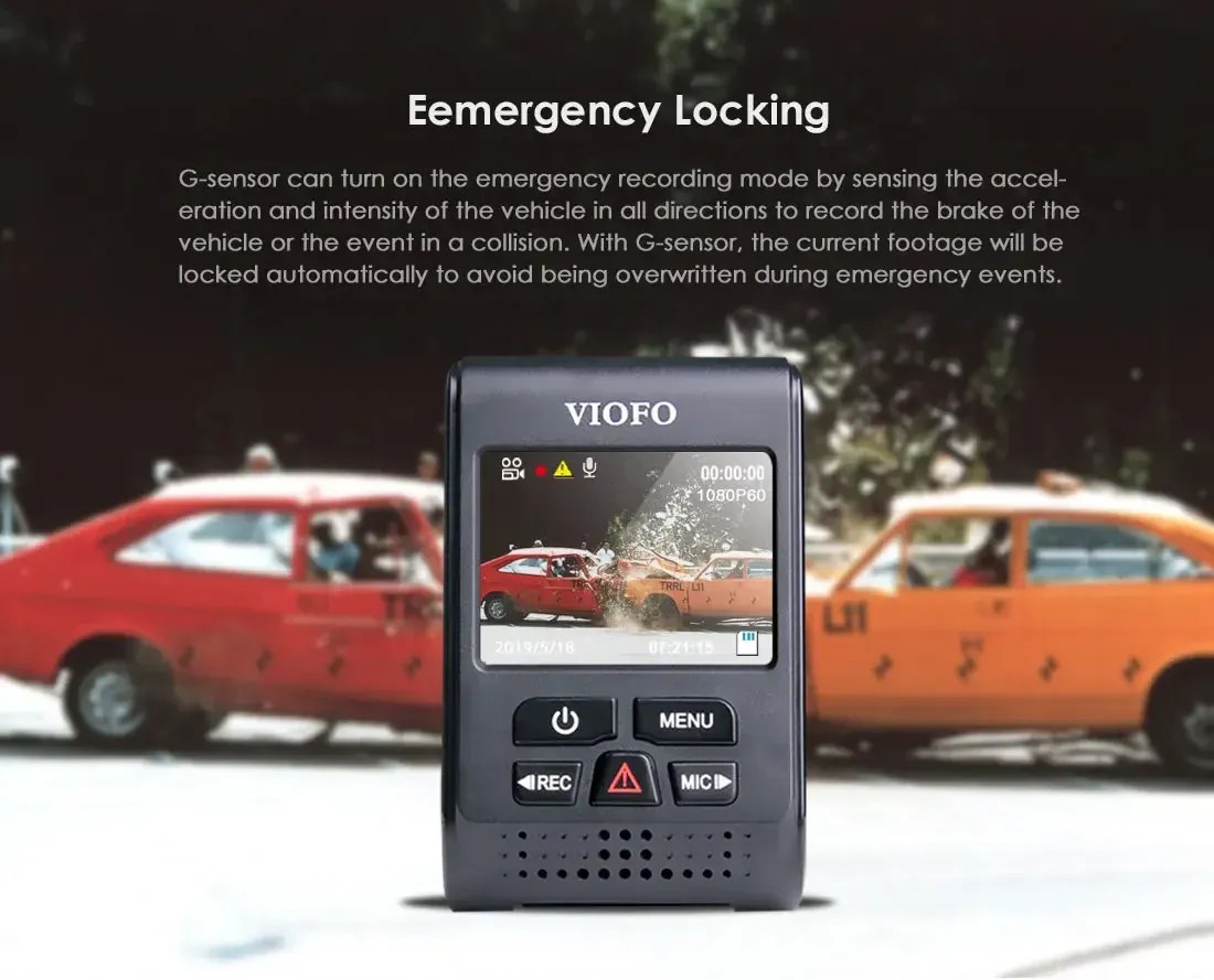 VIOFO A119 V3 2K Quad HD Front Dash Cam with Parking Mode
