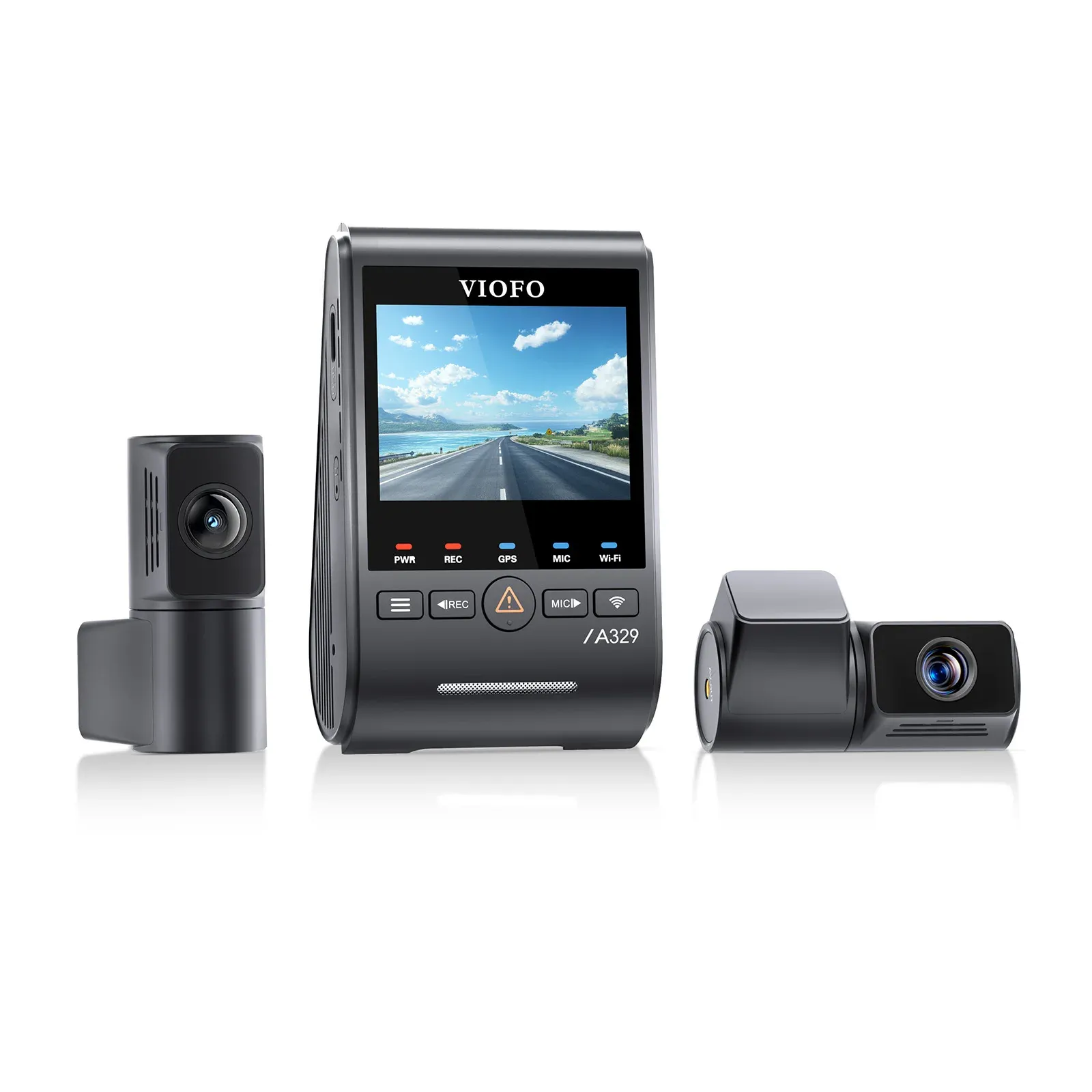VIOFO A329T 3-Channel 4K HDR Dash Cam with Telephoto Rear Coverage