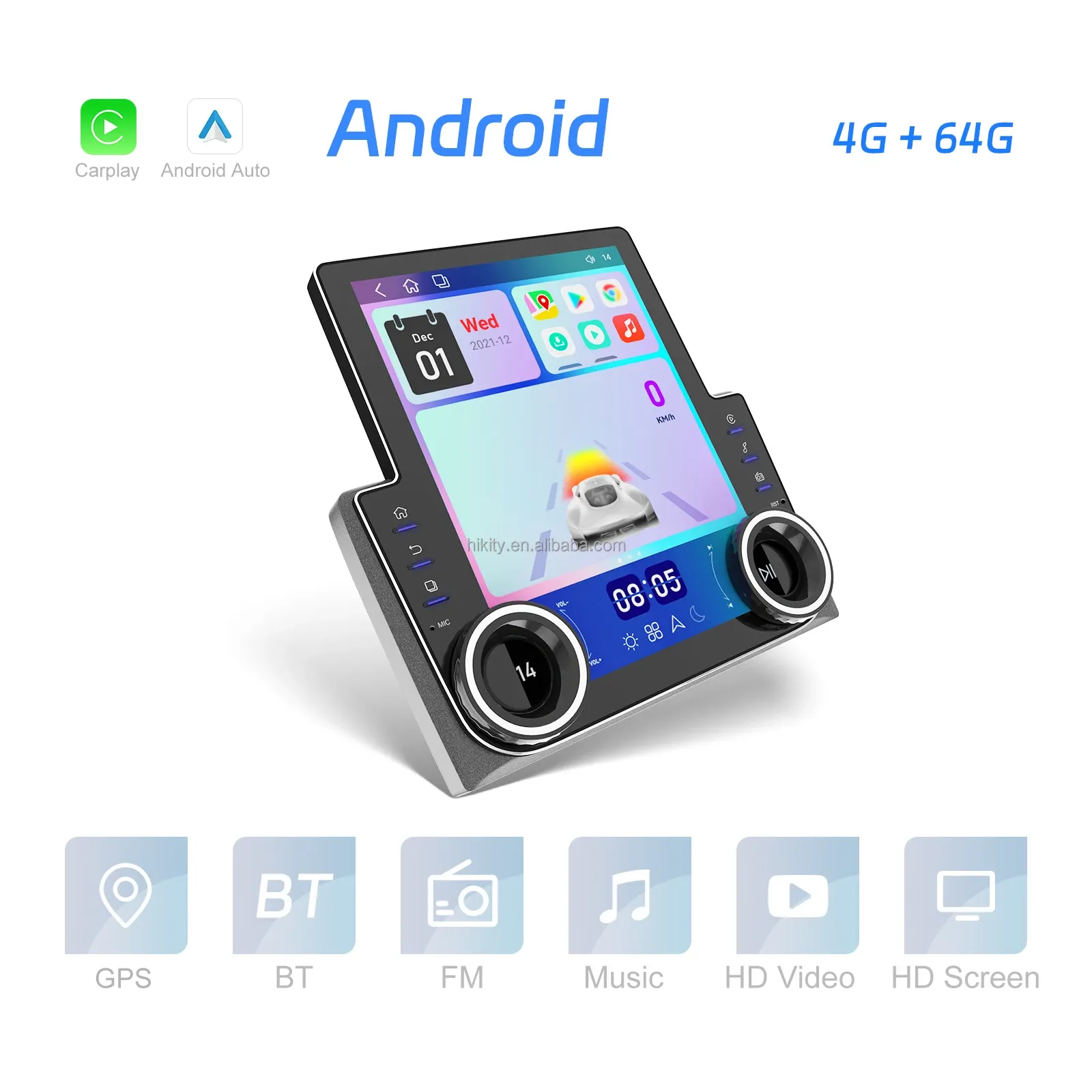 Hikity 9.7-Inch Android Car Multimedia Unit