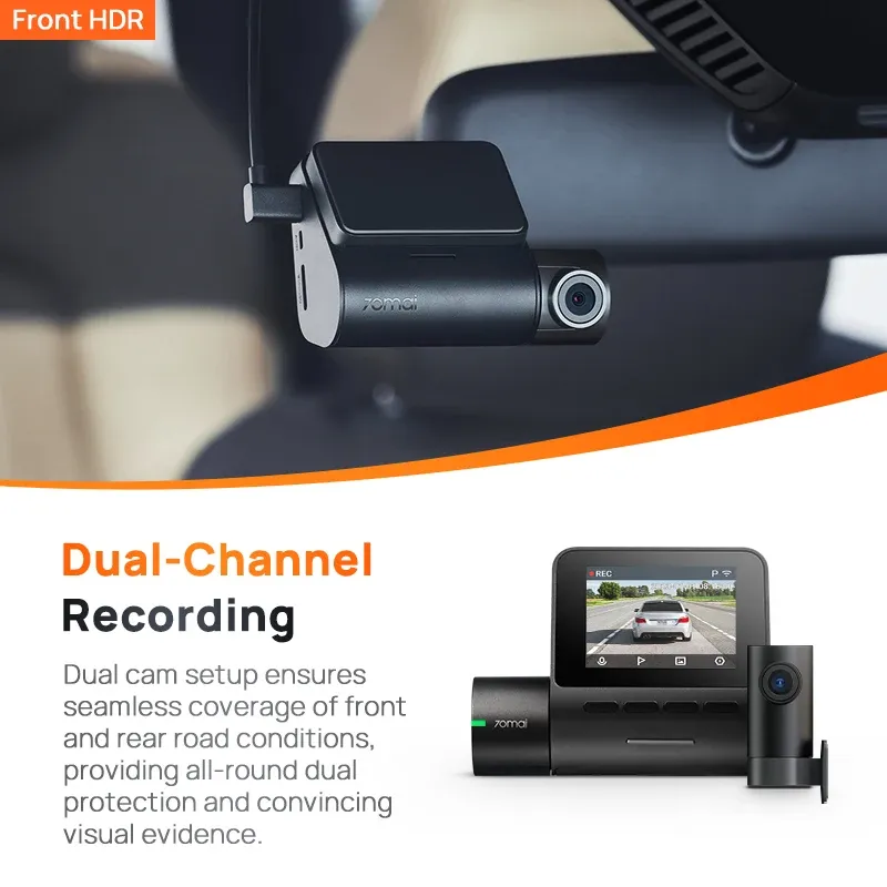 70mai A200 Dual-Channel 1080p Dash Cam