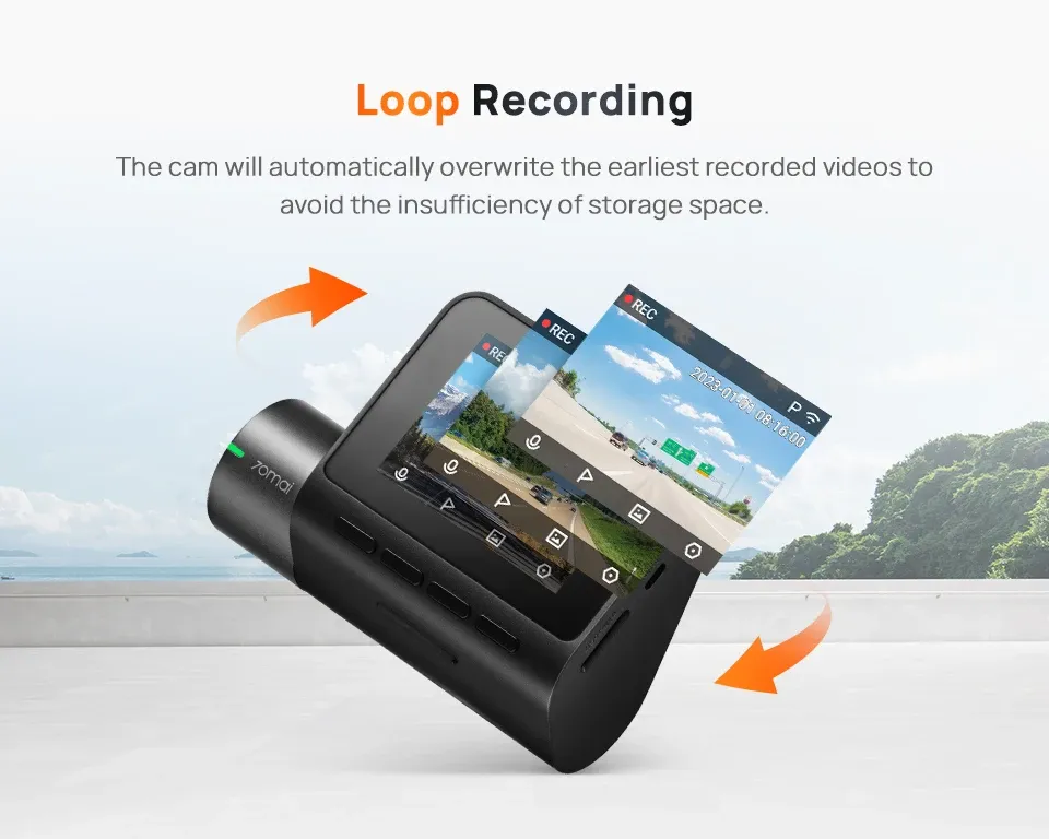 70mai A200 Dual-Channel 1080p Dash Cam