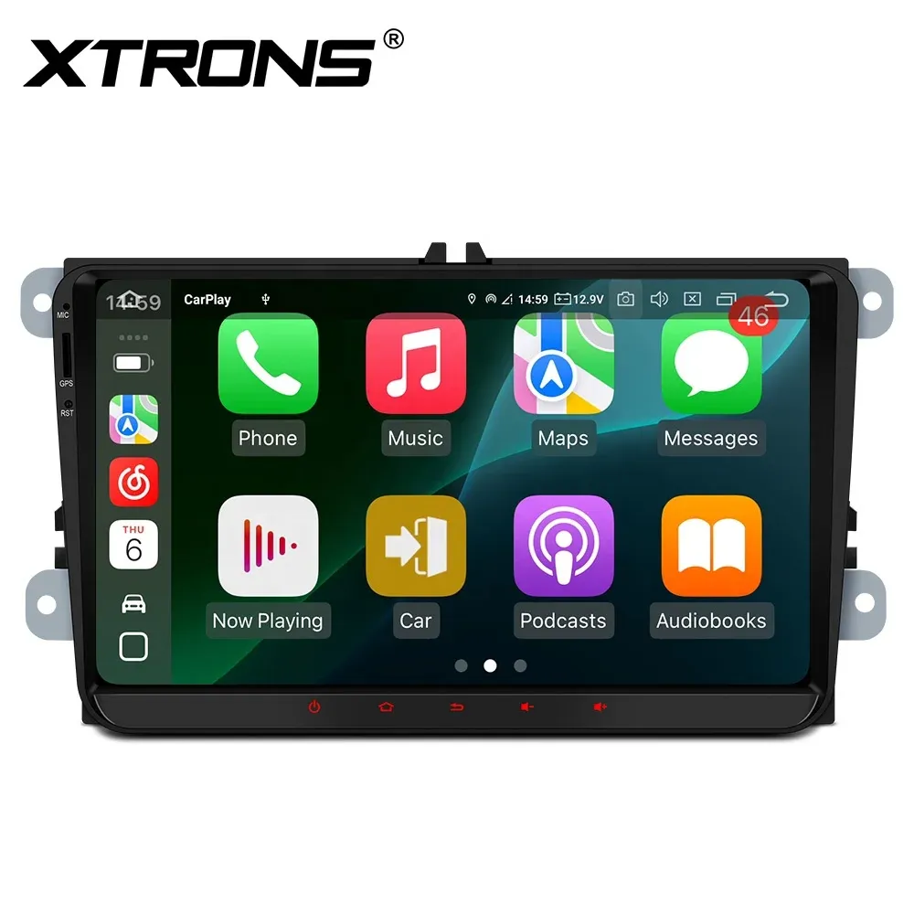 XTRONS 9-Inch 4+64GB Android Car Navigation System with 2K Screen